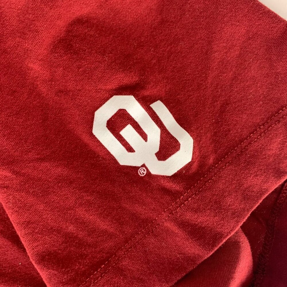 Oklahoma Sooners NCAA Maroon Nike Dri Fit Short Sleeve Crewneck Shirt Mens XL - Picture 3 of 6